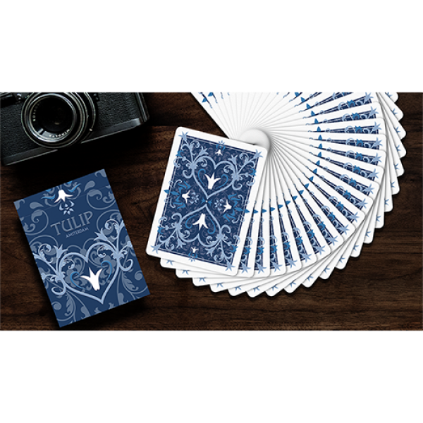 Tulip Playing Cards (Dark Blue) by Dutch Card House Company