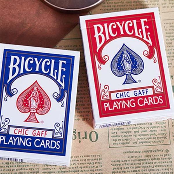 Bicycle Chic Gaff (Blue) Playing Cards by Bocopo