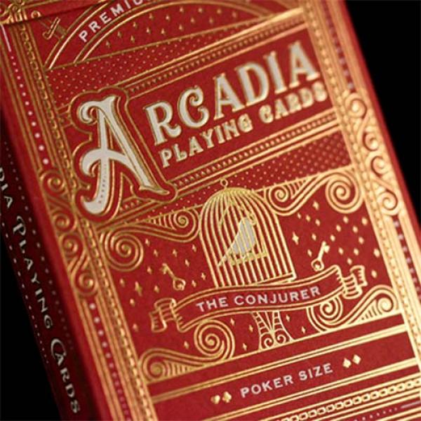 The Conjurer Playing Cards (Red) by Arcadia Playin...