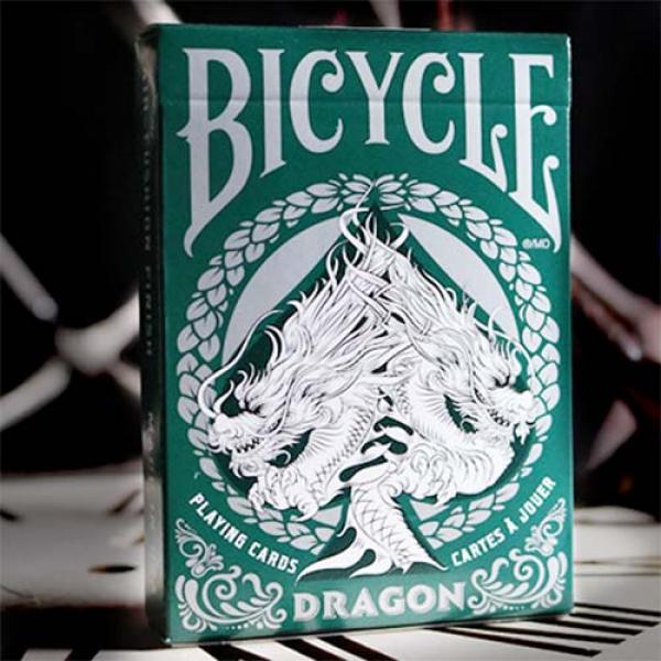 Bicycle Dragon Playing Cards (Green) by USPCC