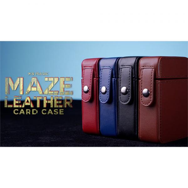 MAZE Leather Card Case (Blue) by Bond Lee