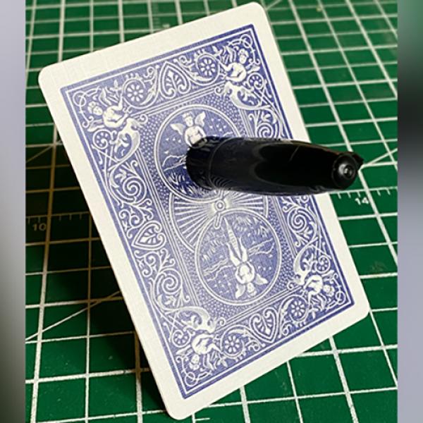 Sharpie Thru Card (Bicycle Blue) by The Hanrahan Gaff Company