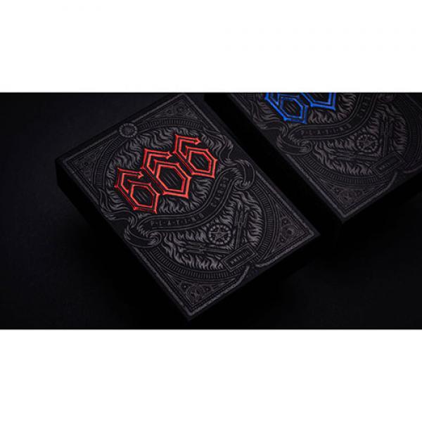 The 666 Red Playing Cards by Riffle Shuffle