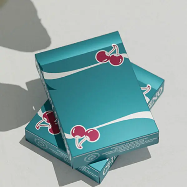 Cherry Casino (Tropicana Teal) Playing Cards by Pu...