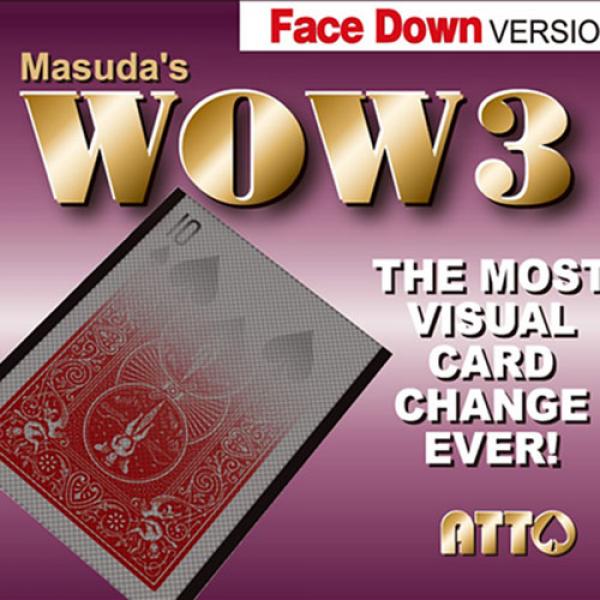 WOW 3 Face-DOWN (Gimmick and Online Instructions) by Katsuya Masuda