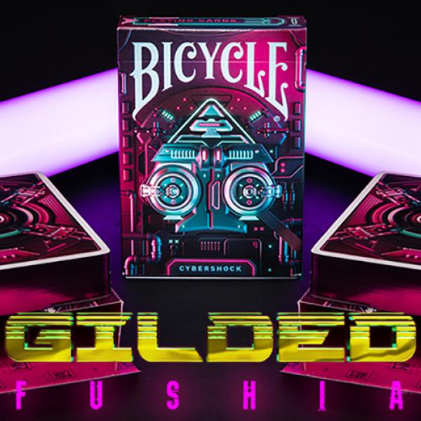 Gilded Fuchsia Bicycle Cybershock Playing Cards