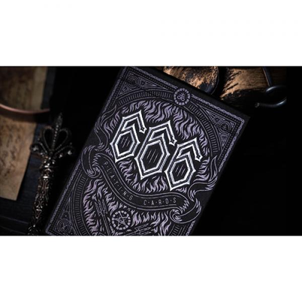 666 (Silver Foil) Playing Cards by Riffle Shuffle