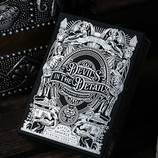 Devil's in the Details Sinful Silver Playing Cards by Riffle Shuffle