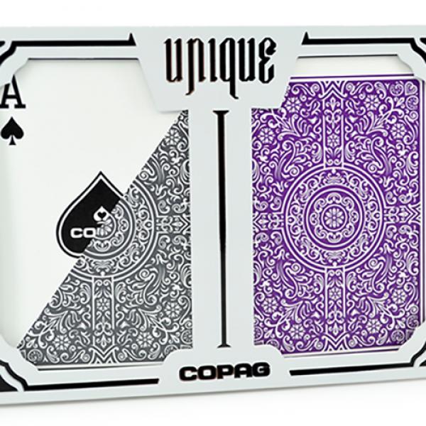 Copag Unique Plastic Playing Cards Poker Size Regu...