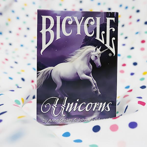 Bicycle Anne Stokes Unicorns (Purple) Cards by USPCC
