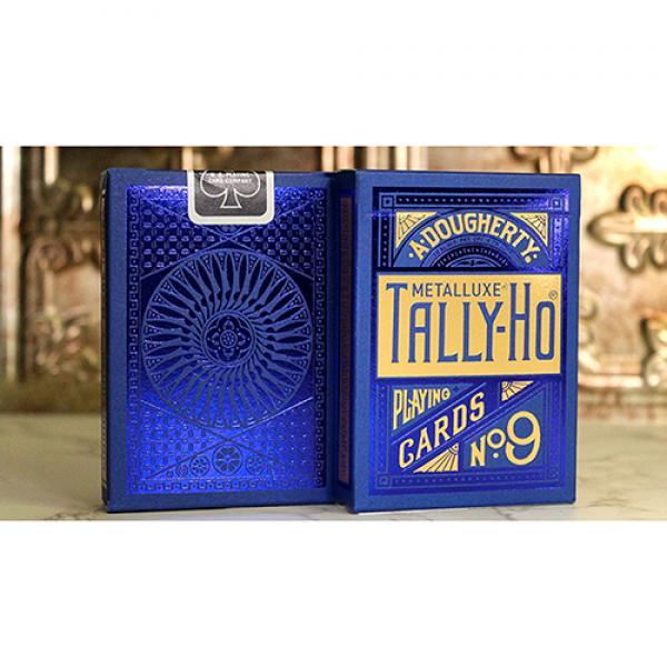 Tally Ho Blue (Circle) MetalLuxe Playing Cards by ...