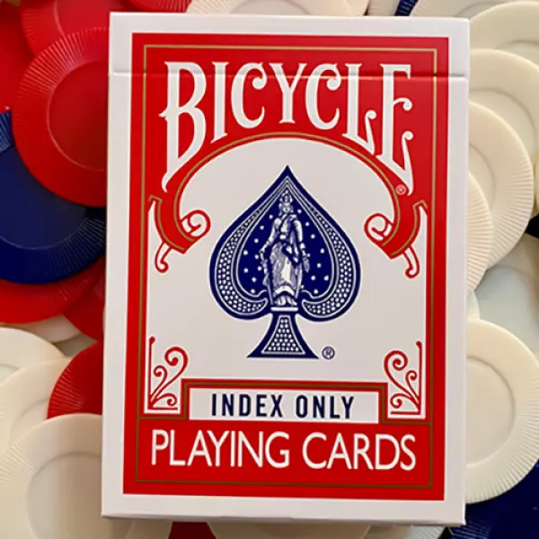 Stripper Bicycle Index Only Red Playing Cards