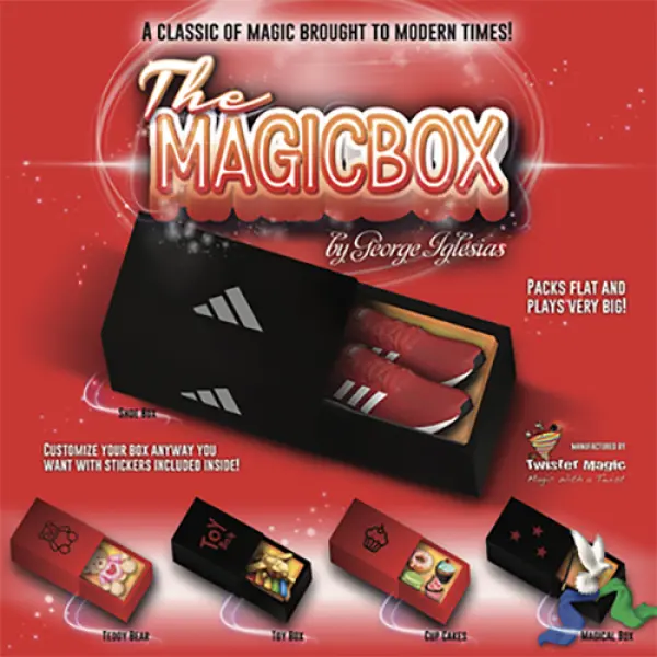 MAGIC BOX RED Medium by George Iglesias and Twiste...