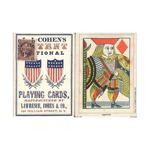 1863 Patent National Reproduction Playing Cards