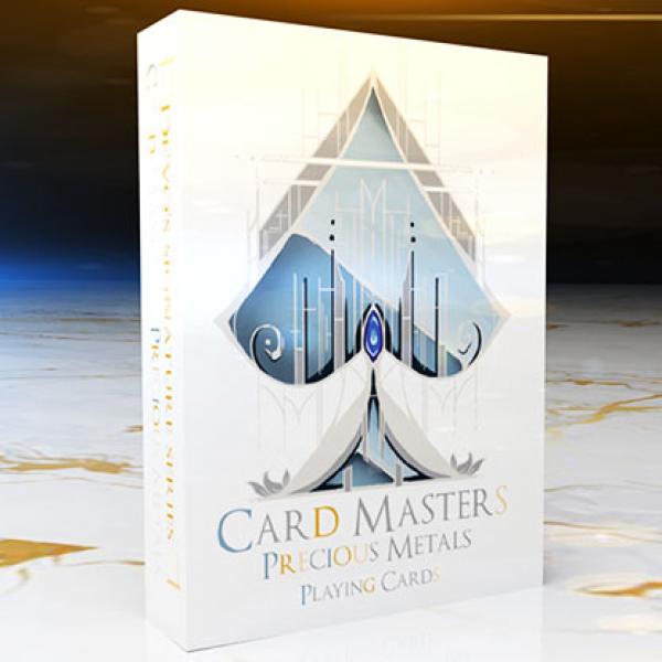 Card Masters Precious Metal (White) Playing Cards by Handlordz