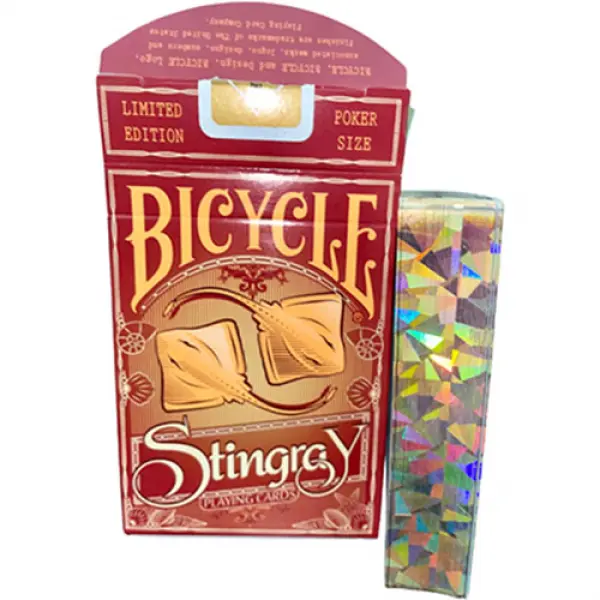 Gilded Bicycle Stingray (Orange) Playing Cards
