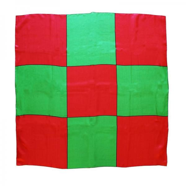 Sitta Chessboard Blendo - Red and green - Cm 90 x 90 (35")