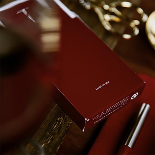 New T Playing Cards - Wine Red