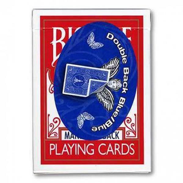 Bicycle Gaff Cards - Double Back 809 Mandolin Back (Blue/Blue) by USPCC