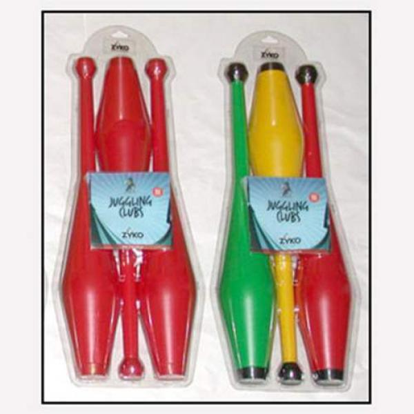 Juggling Set (3 Undecorated Clubs and DVD) - Assor...