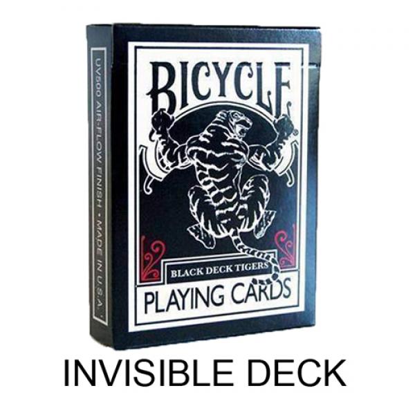 Invisible Deck Bicycle Tiger White and Red by Ellu...