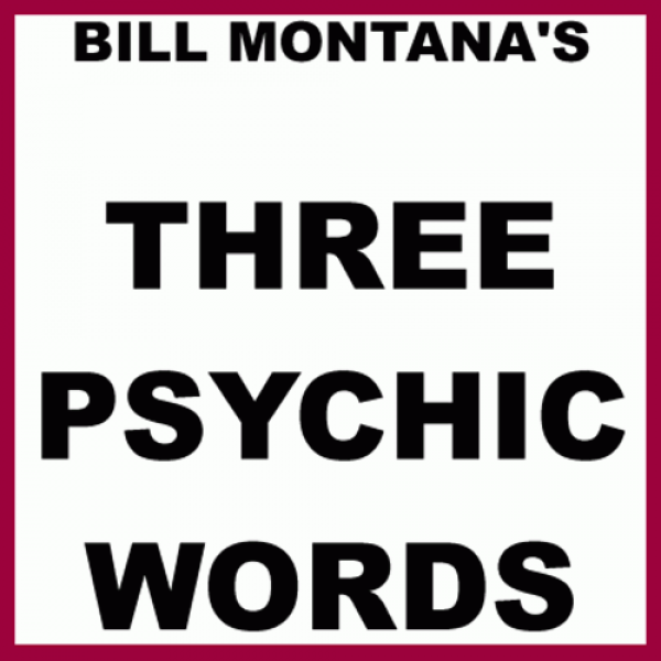 Three Psychic Words by Bill Montana - eBook DOWNLOAD