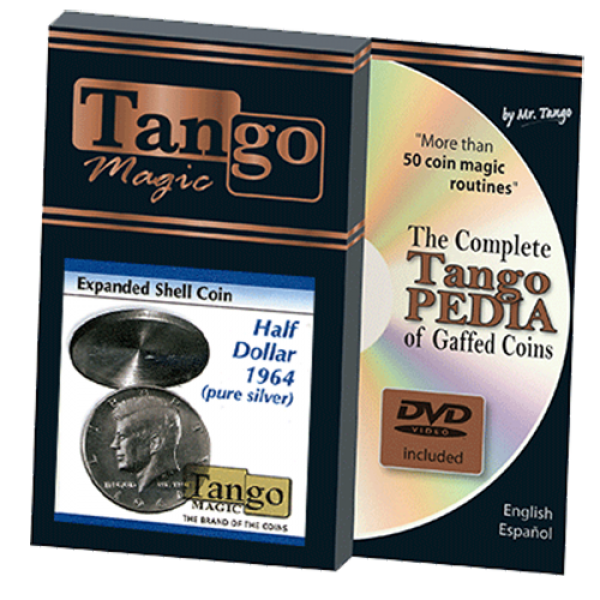 Tango Silver Line Expanded Shell Silver Half Dollar 1964(D0004) (pure silver w/DVD- by Tango
