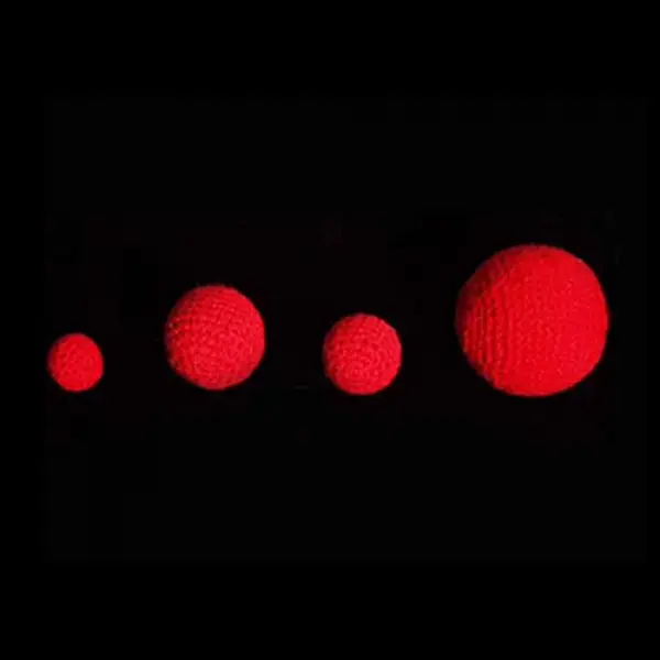 1.75 inch Crochet Balls (Red) by Uday