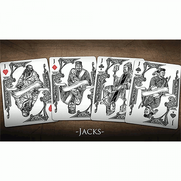 Bicycle Middle Kingdom (White)  Playing Cards Printed by US Playing Card Co