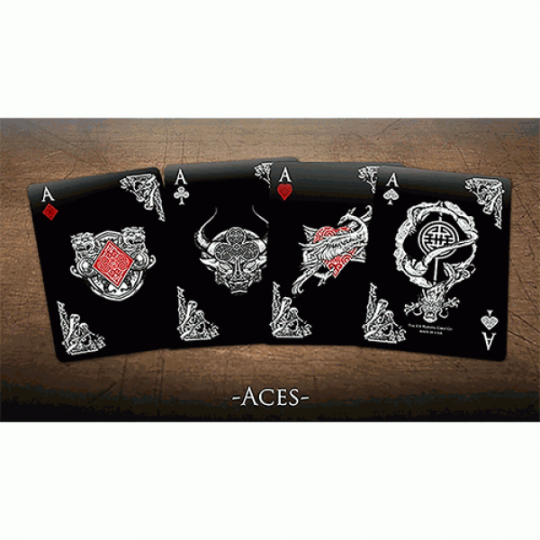 Bicycle Middle Kingdom (Black)  Playing Cards Printed by US Playing Card Co