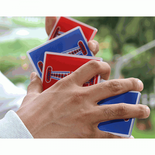 Jerry Nugget Cardistry Trainers (Red Double Backer) by Magic Encarta - Set of 5