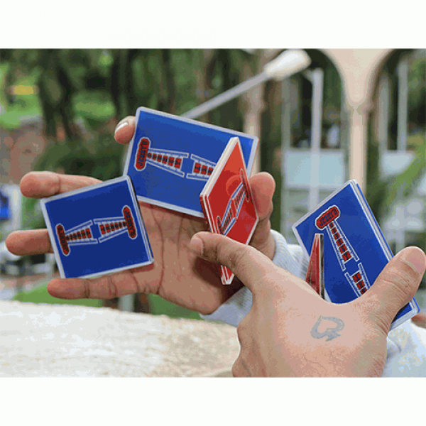 Jerry Nugget Cardistry Trainers (Red Double Backer) by Magic Encarta - Set of 5