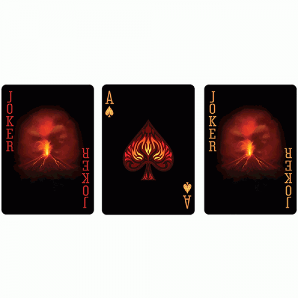 Bicycle Natural Disasters Volcano Playing Cards by Collectable Playing Cards
