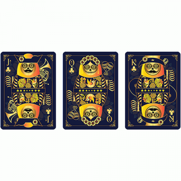 Calaveras de Azúcar Blue Edition Playing Cards Printed by USPCC