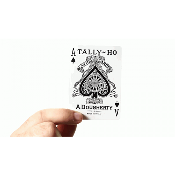 White Tally Ho (Fan Back) Playing Cards