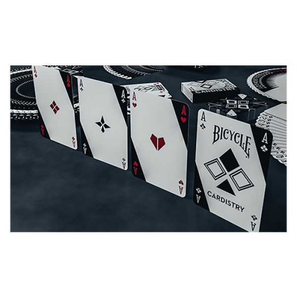 Bicycle Cardistry Black and White Playing Cards by De'vo vom Schattenreich and Handlordz