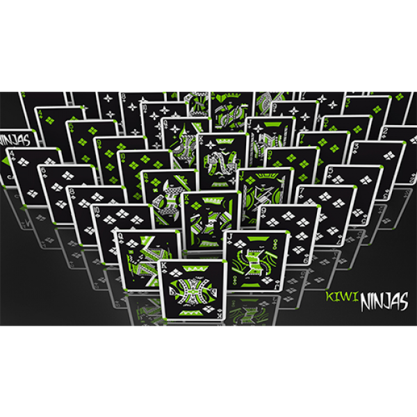 Cardistry Kiwi Ninjas (Green) Playing Cards by World Card Experts