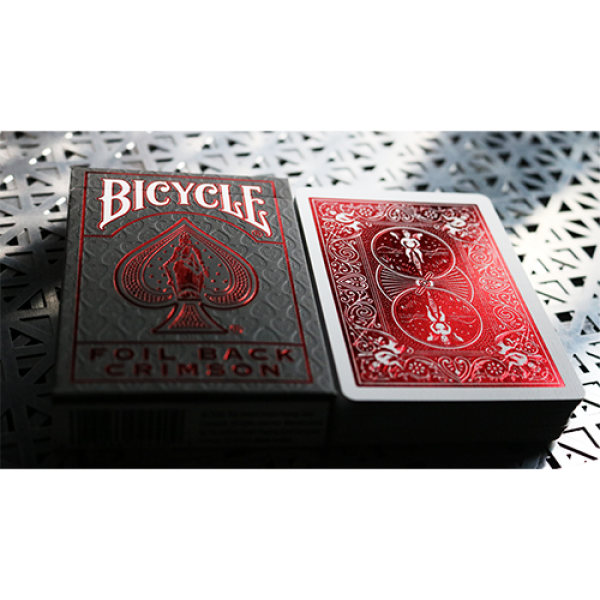 Bicycle Rider Back Crimson Luxe (Red) Version 2 by US Playing Card Co