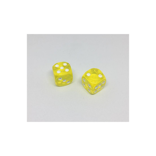 Dice Without Two CLEAR YELLOW (2 Dice Set)