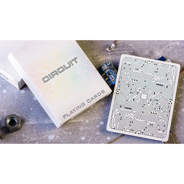 Circuit (White) Playing Cards by Elephant Playing Cards