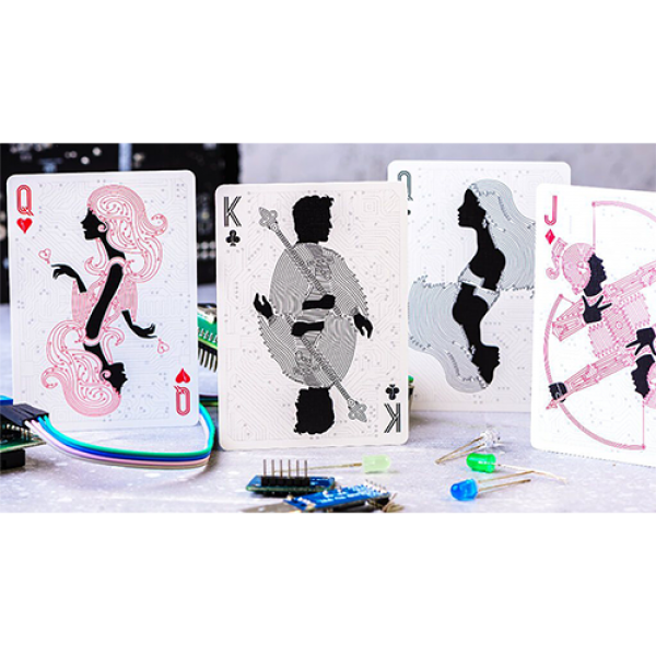 Circuit (White) Playing Cards by Elephant Playing Cards