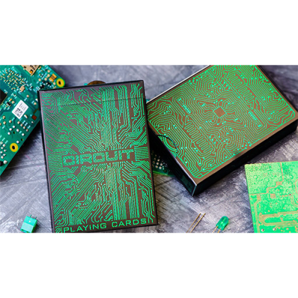 Circuit (Green) Playing Cards by Elephant Playing Cards