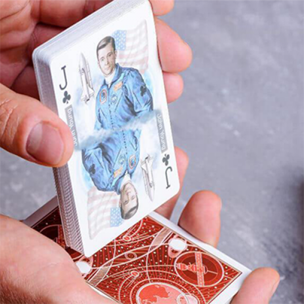 Discovery Final Frontier (Red) Playing Cards by Elephant Playing Cards