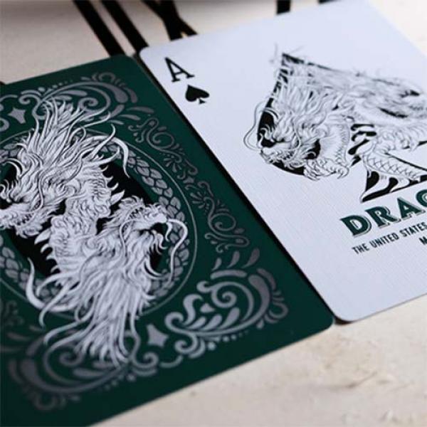Bicycle Dragon Playing Cards (Green) by USPCC