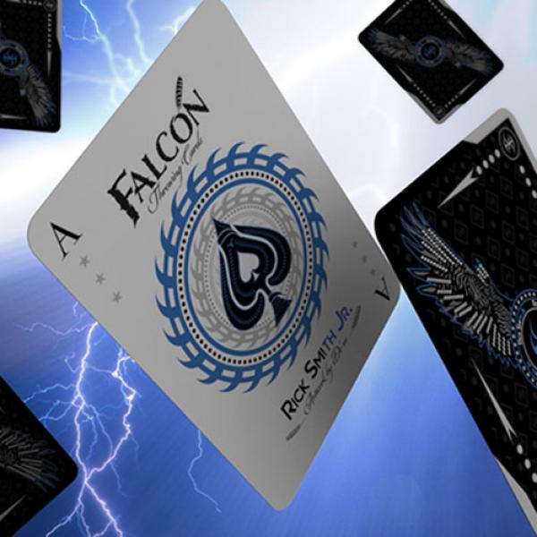 Silver Falcon Throwing Cards by Rick Smith Jr. and De'vo