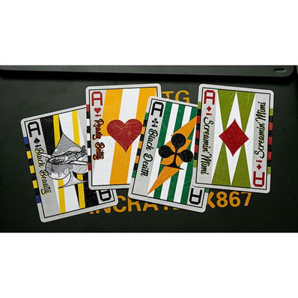 Peter Dash Flash - P51 Mustang Playing Cards by Kings Wild Project Inc.