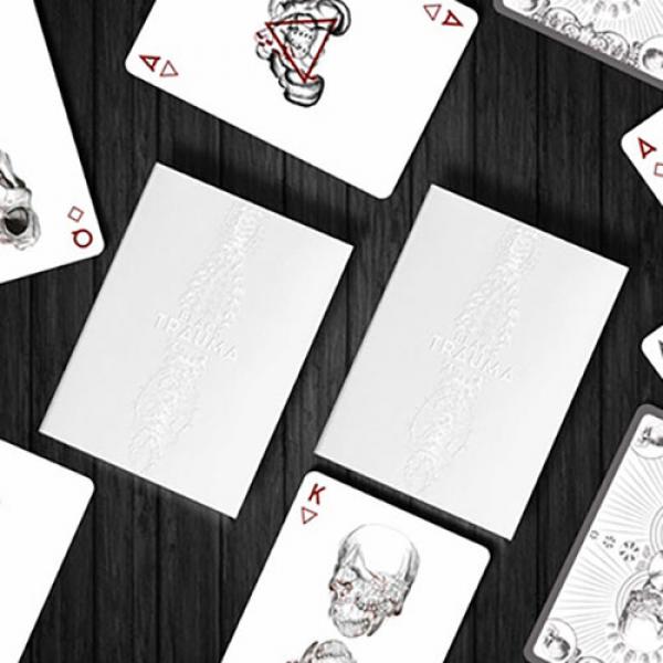 Black Trauma White Edition Playing Cards