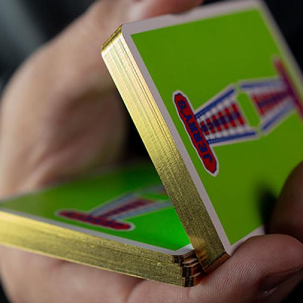 Gilded Vintage Feel Jerry's Nuggets (Green) Playing Cards