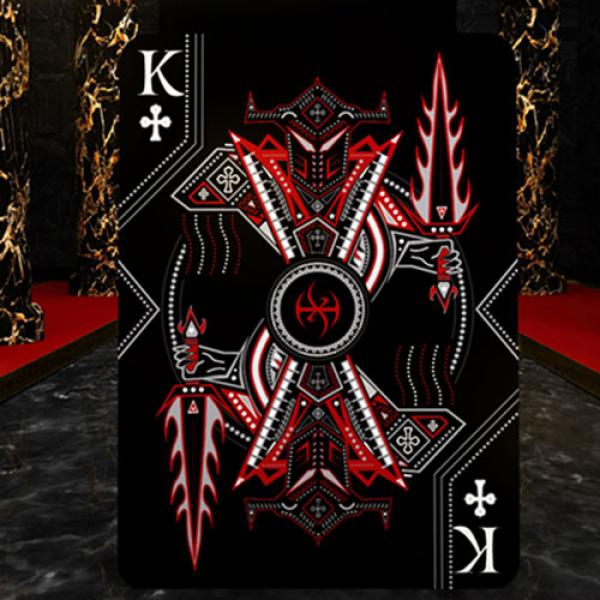 Black Platinum Lordz Playing Cards (Standard) by De'Vo