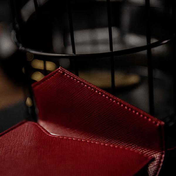 Luxury Leather Playing Card Carrier (Red) by TCC